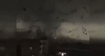 Çindəki tornado görənləri heyrətləndirdi - VİDEO